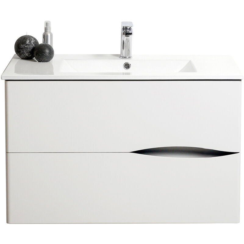 

Ondee - Mueble de baño blanco 2DOO 70 tacto suave Dimensiones 71,5x47x56,5 cm - BLANCO