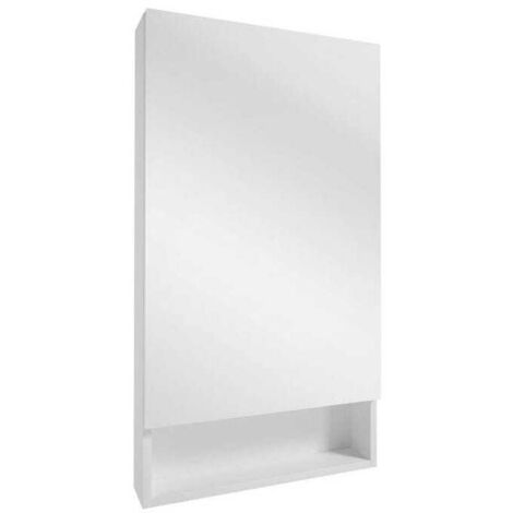 Mueble de baño suspendido Lupo blanco con espejo 50x90 cm