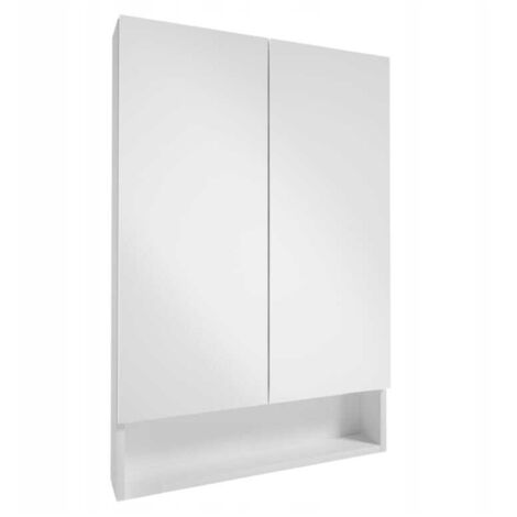 Mueble de baño suspendido Lupo blanco con espejo 60x90 cm