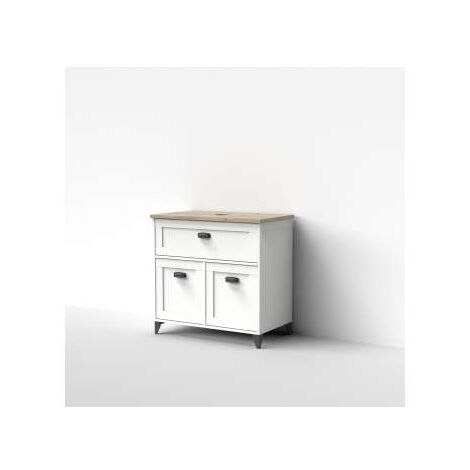 Mueble de baño Toscana sin lavabo acabado color blanco 95 cm(alto)85 cm(ancho)47 cm(largo)