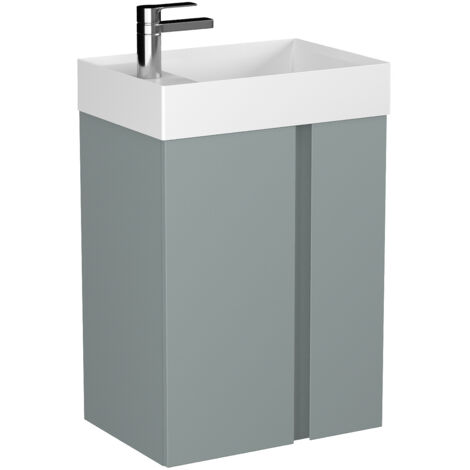 Mueble de baño UNIQ 49 x 34,5 x 63 cm en varios colores - Color: Verde