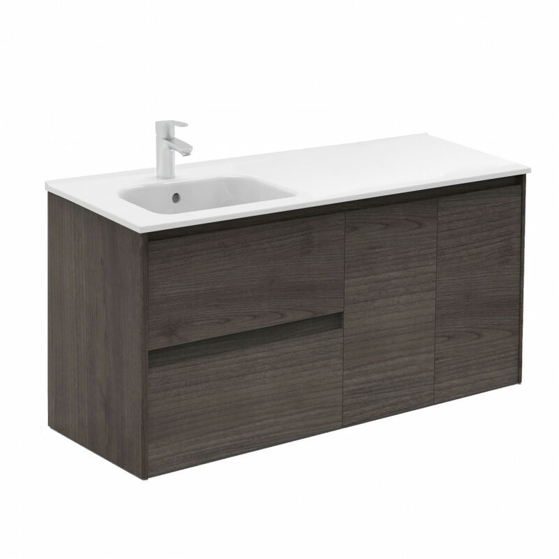 

Mueble de baño 120 Alfa 2 Cajones y dos Puertas Fresno samara