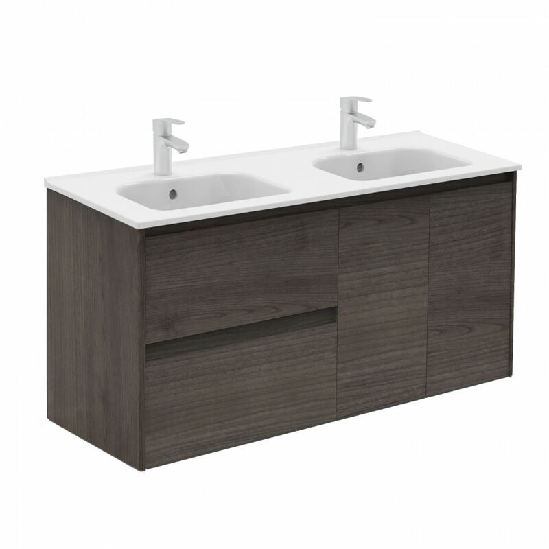 

Mueble de baño 120 Alfa 2 Cajones y dos Puertas Fresno samara