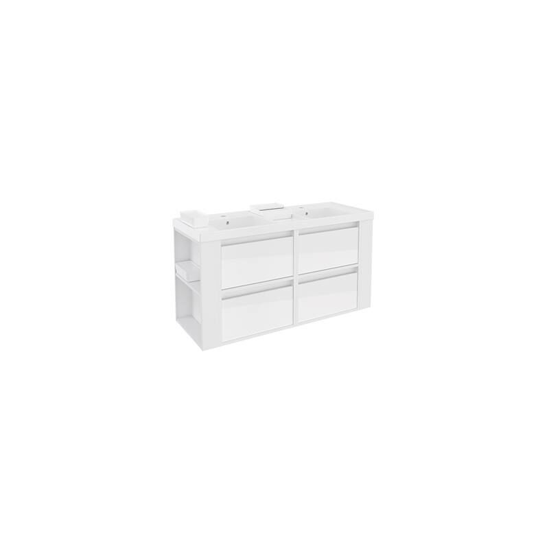 

Bath+ - Mueble de baño B-Smart Blanco Brillo-Blanco 120cm