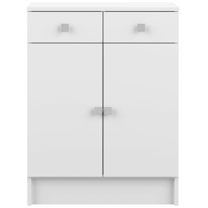 

Mueble de baño bajo COMBI blanco, 60 x 29.6 x 81.5 - blanco