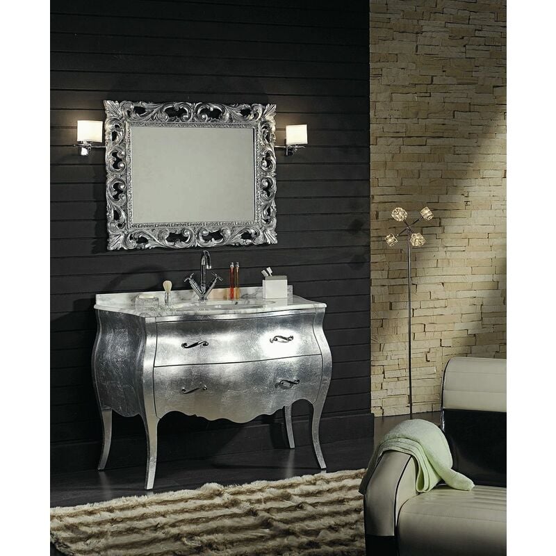 

Kiamami Valentina - MUEBLE DE BAÑO BARROCO LIPARI PLATEADO