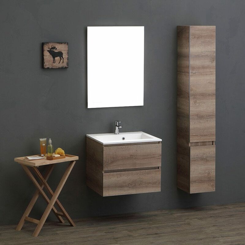 

Mueble De Baño Modular De Diseño Moderno En Roble 60 Cm