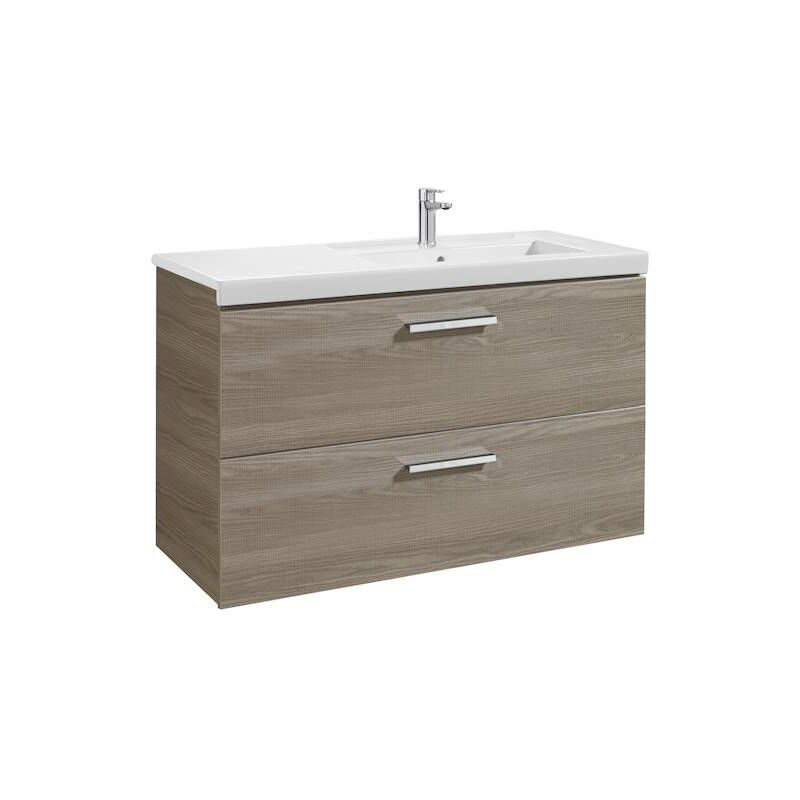 

Mueble de baño Roca Prisma con lavabo derecha 1100x460x694mm Fresno