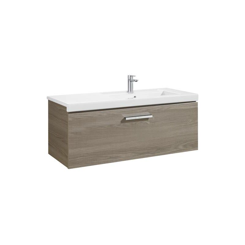 

Mueble de baño Roca Prisma Unik con lavabo derecha 1100x460x450mm Fresno