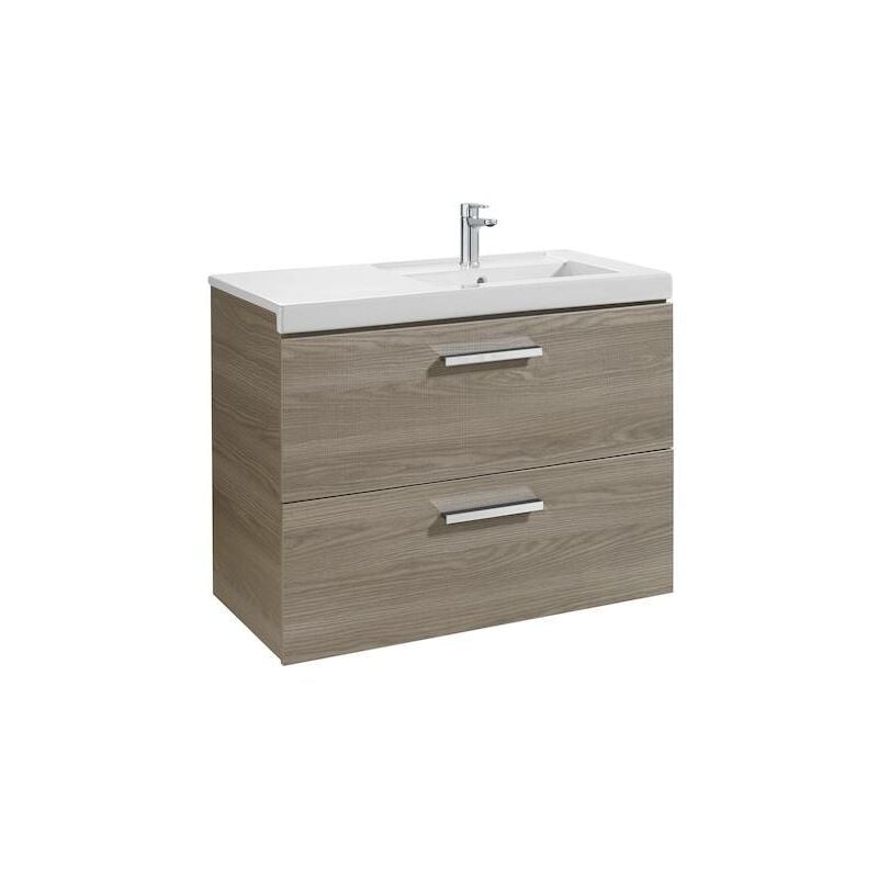 

Mueble de baño Roca Prisma Unik con lavabo derecha 900x460x694mm Fresno