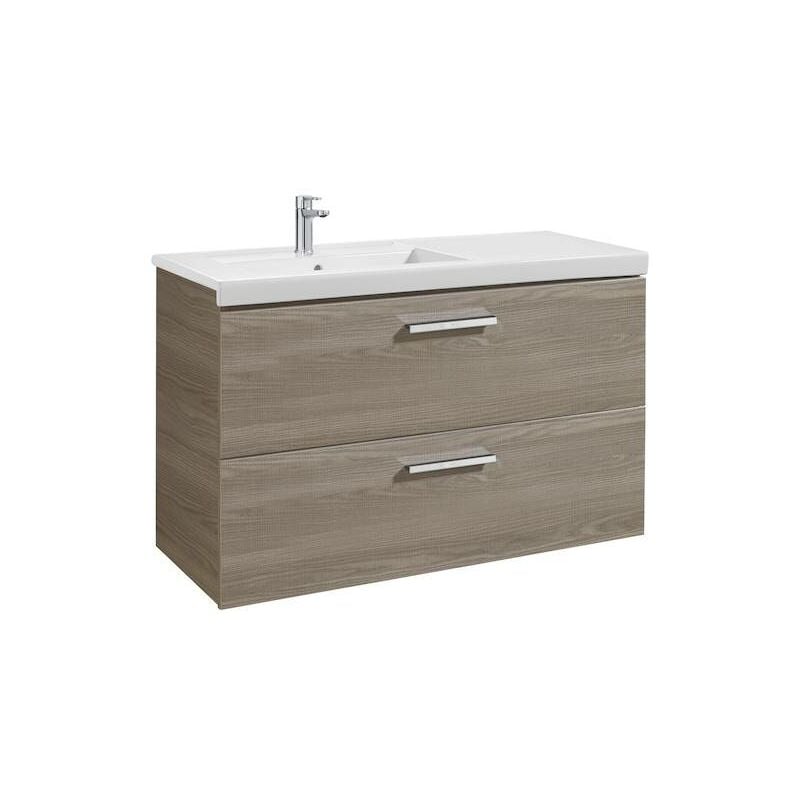 

Mueble de baño Roca Prisma Unik con lavabo izquierda 1100x460x694mm Fresno