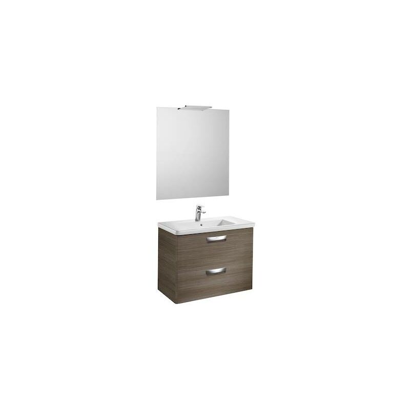 

Mueble de baño Roca The Gap Original con lavabo, espejo y aplique Delight 800x440x645mm Mood Teka