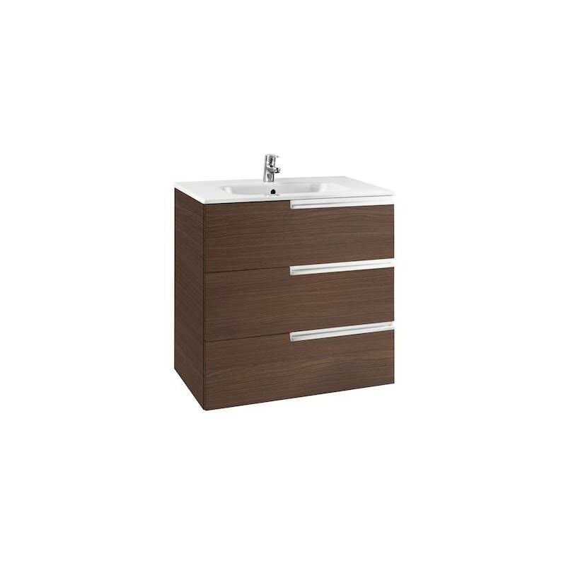 

Mueble de baño Roca Victoria-N Unik Familiy con lavabo 800x460x740mm Wenge Texturizado