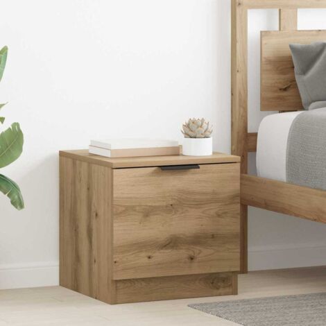 Mueble de cama 2 pcs Roble artisan 40 x 39 x 40 cm