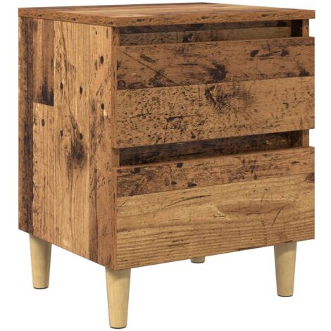 Mueble de cama con cajón Madera Vieja 40 x 35 x 50 cm