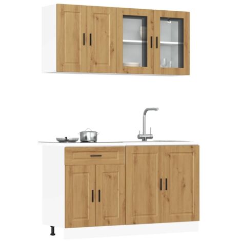 Mueble de cocina Kalmar 4 piezas artesanal roble