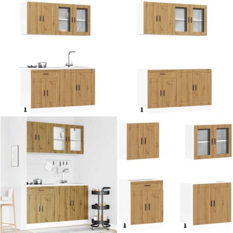 Mueble de cocina Kalmar 4 piezas artesanal roble - Muebles de cocina - Muebles de cocina artesanales
