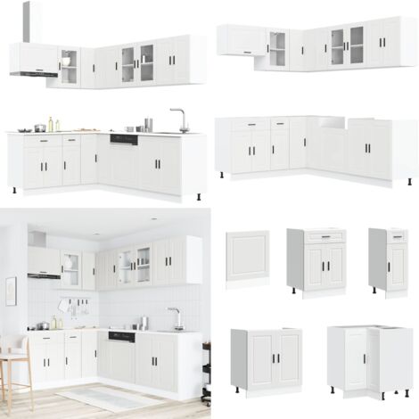 Mueble de cocina Porto blanco 11 piezas madera contrachapada - Muebles de cocina - Almacenamiento de cocina