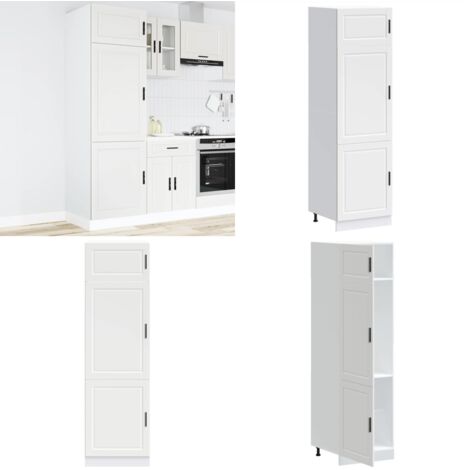 Mueble de cocina Porto de madera contrachapada blanca - Muebles de cocina - Almacenamiento de cocina