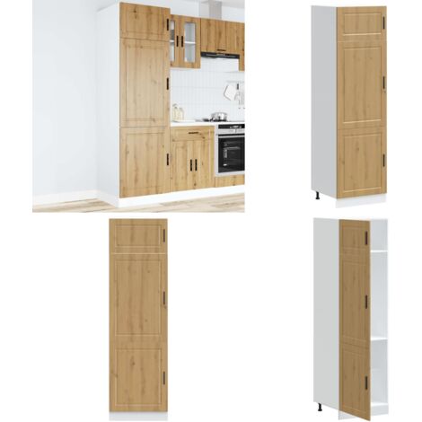 Mueble de cocina Porto de madera contrachapada roble artesanal - Almacenamiento de cocina - Muebles de cocina