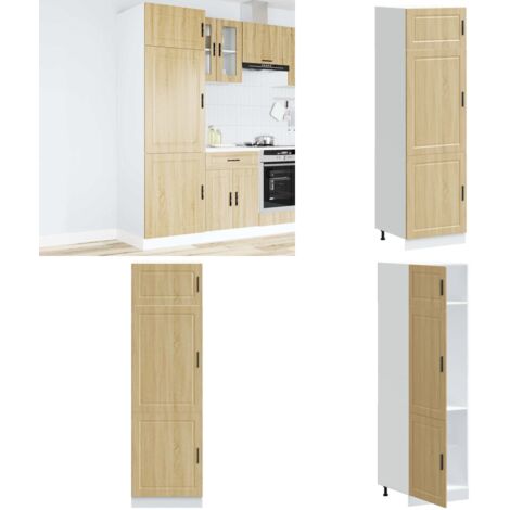 Mueble de cocina Porto de madera contrachapada roble sonoma - Almacenamiento de cocina - Muebles de cocina