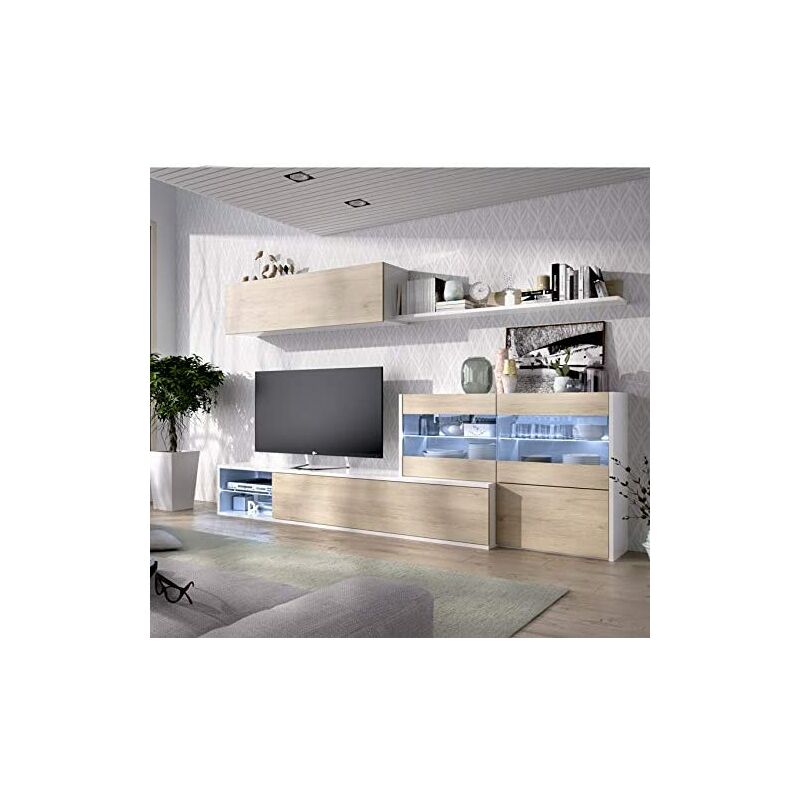 

Mueble de Comedor Salon con Leds, Medidas: 180 x 260 x41 cm