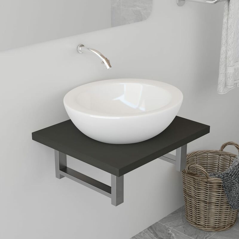 

Mueble de cuarto de bano gris 40x40x16,3 cm