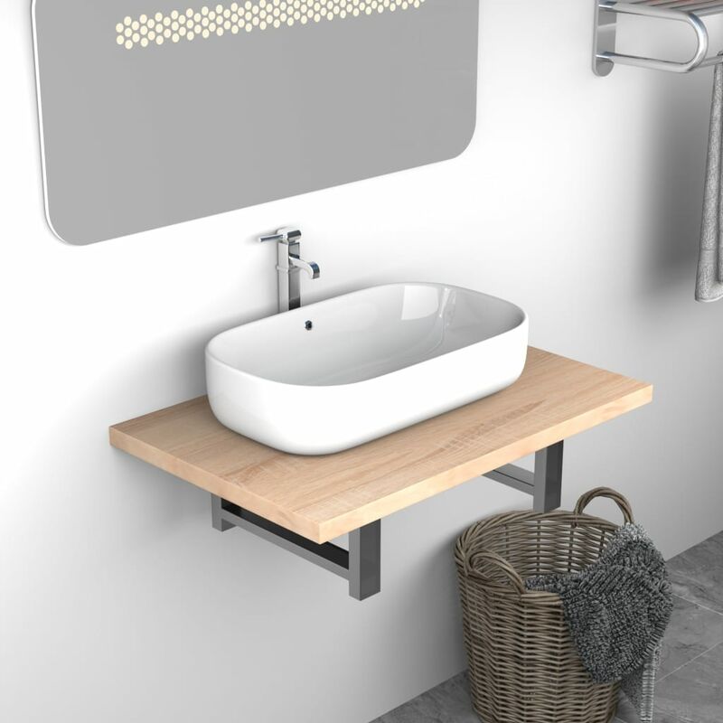 

Mueble de cuarto de bano roble 60x40x16,3 cm