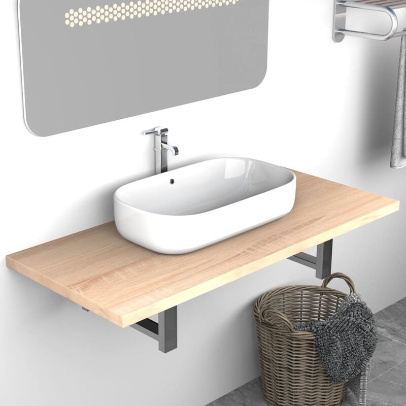 

Mueble de cuarto de baño roble 90x40x16,3 cm