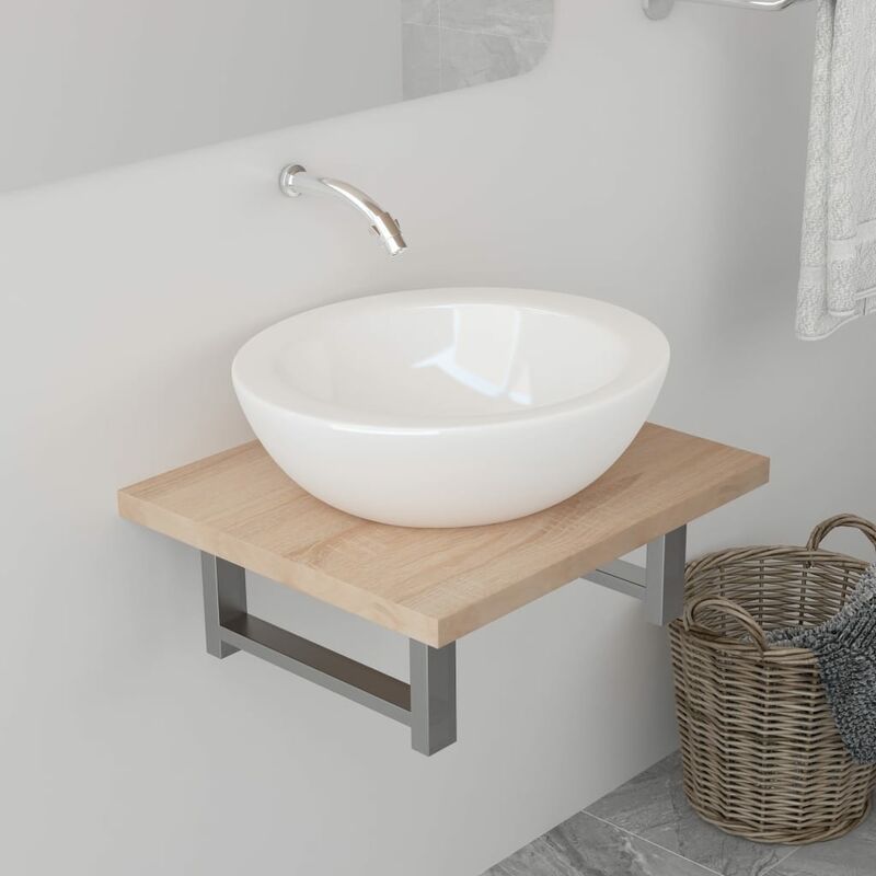 

Youthup - Mueble de cuarto de baño roble 40x40x16,3 cm - Marrón