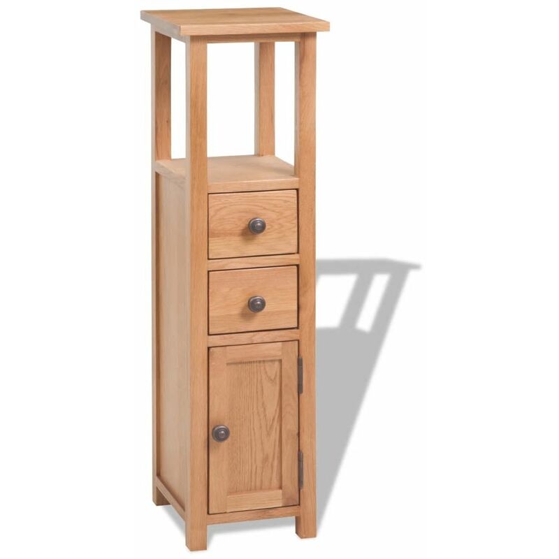 

Mueble de esquina de madera de roble maciza 26x26x94 cm