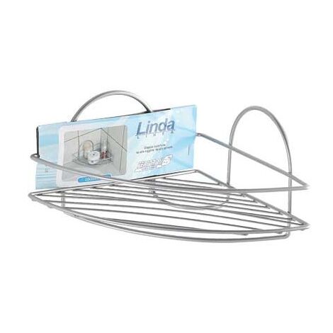 Mueble de esquina para ducha con 1 repisa de metal