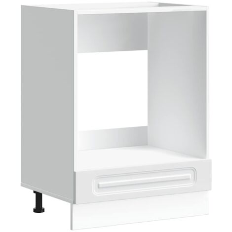 Mueble de horno Kalmar blanco madera reconstituida vidaXL