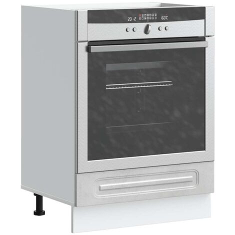 Mueble de horno Kalmar gris hormigón madera reconstituida