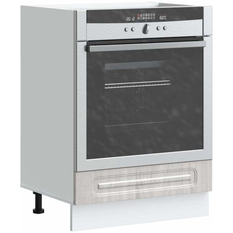 Mueble de horno Kalmar gris  madera reconstituida