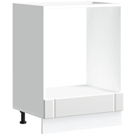 Mueble de horno Lucca blanco madera reconstituida vidaXL