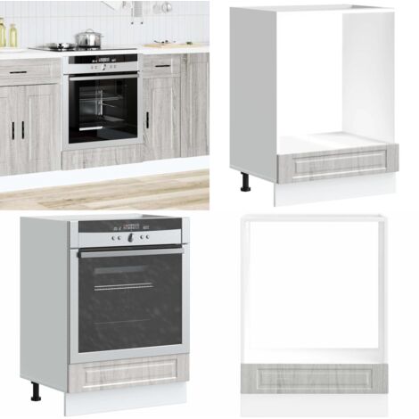 Mueble de horno Porto gris sonoma madera reconstituida - Horno de cocina - Madera de ingeniería