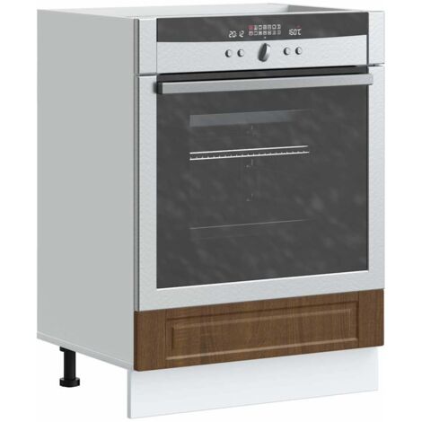 Mueble de horno Porto marrón roble madera reconstituida