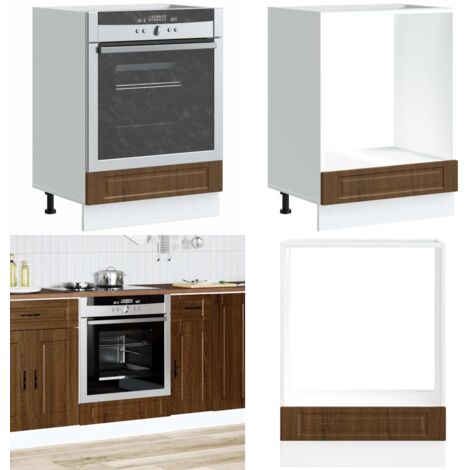 Mueble de horno Porto marrón roble madera reconstituida - Madera de ingeniería - Horno de cocina