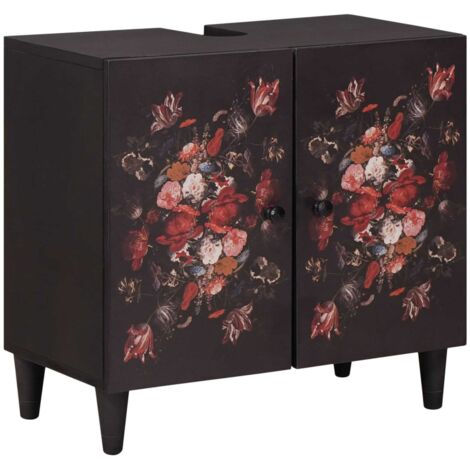 Mueble de lavabo con almacenamiento Multicolor 62 x 33 x 58 cm