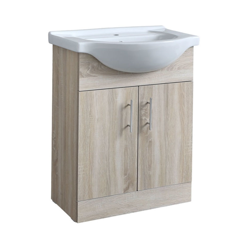 

Mueble de Lavabo Efecto Roble 78x65x44cm