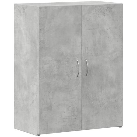 Mueble de oficina armario de almacenamiento escritorio en madera de ingeniería gris 60 x 32 x 77,5 cm DEC024480