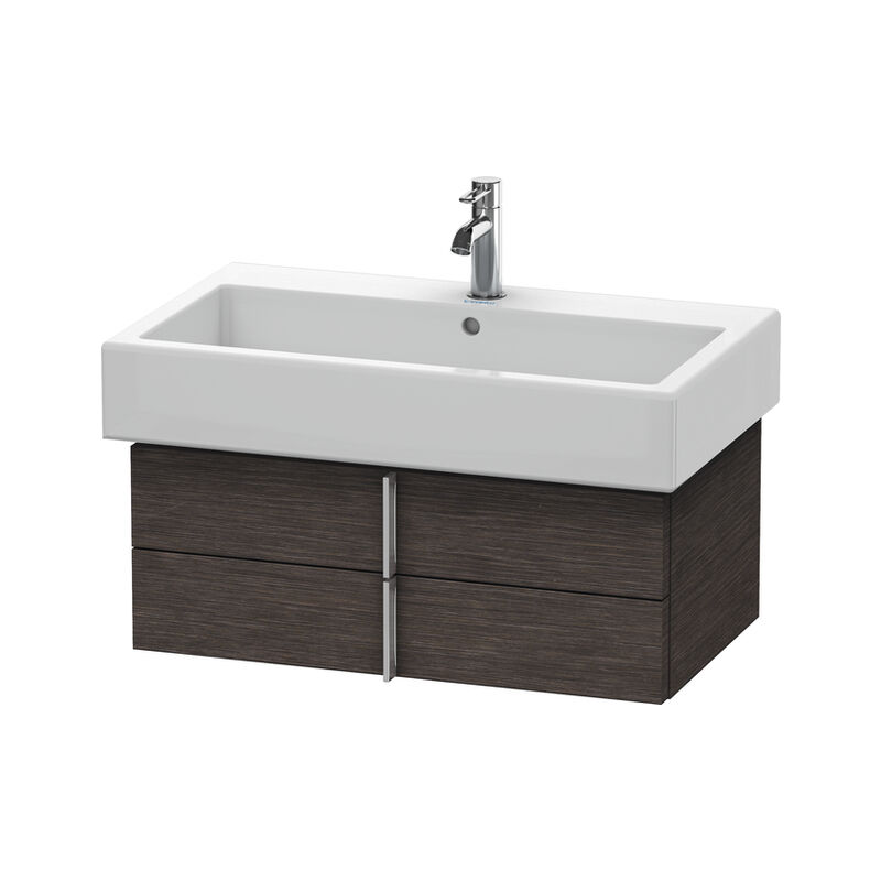 

Mueble de pared 6206 Duravit Vero, con 2 cajones, 750mm, Color (frente/cuerpo): roble oscuro cepillado chapa de madera auténtica - VE620607272