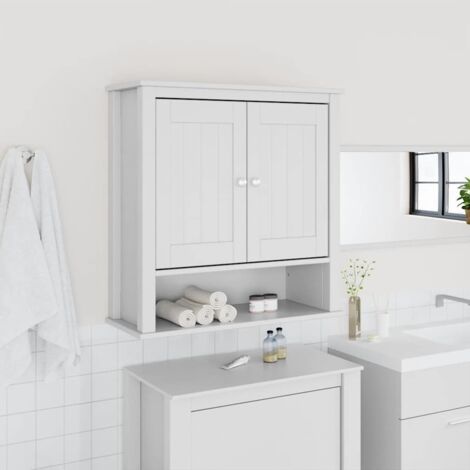 Mueble de pared baño BERG madera maciza  69,5x27x71,5 cm