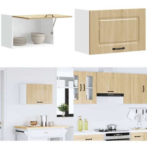 Mueble de pared cocina Kalmar madera contrachapada roble sonoma - Almacenamiento cocina - Gabinete cocina