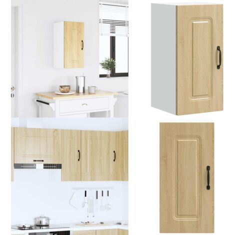 Mueble de pared cocina Kalmar madera contrachapada roble sonoma - Gabinete de pared - Almacenamiento cocina