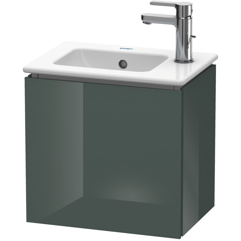 

Mueble de pared Duravit L-Cube, 1 puerta, bisagra derecha, 420mm, para Me by Starck 072343, color: Laca de alto brillo Dolomiti Grey - LC6272R3838