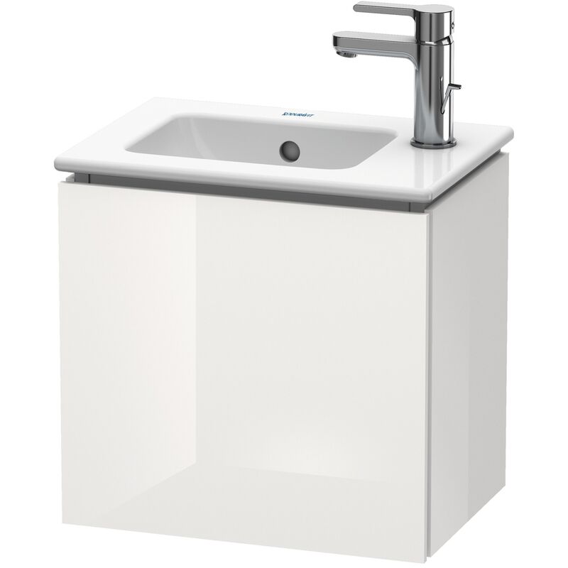 

Mueble de pared Duravit L-Cube, 1 puerta, bisagra derecha, 420mm, para Me by Starck 072343, color: Laca blanca de alto brillo - LC6272R8585