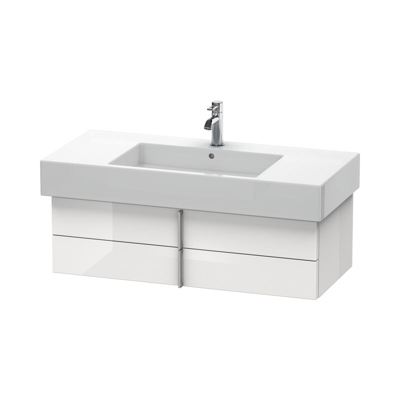 

Mueble de pared Duravit Vero 6214, con 2 cajones, 1000mm, Color (frente/cuerpo): Decoración blanca de alto brillo - VE621402222