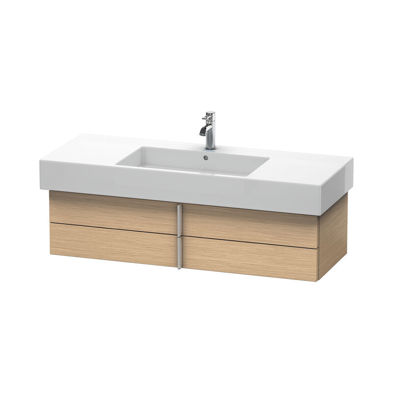 

Mueble de pared Duravit Vero 6215, con 2 cajones, 1200mm, Color (frente/cuerpo): Roble cepillado Chapa de madera auténtica - VE621501212